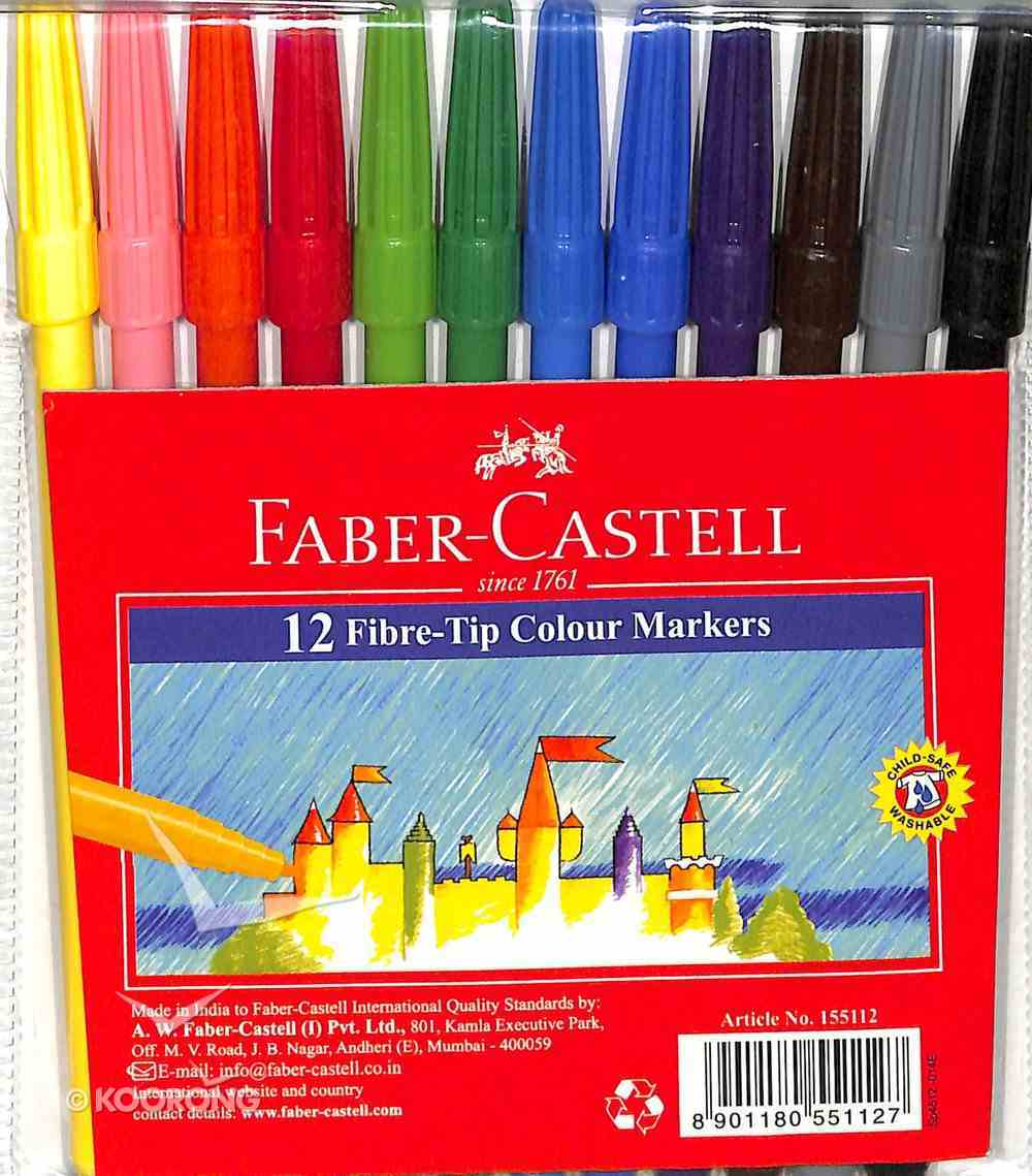  Faber  Castell  Fine Markers  Wallet of 12 Koorong