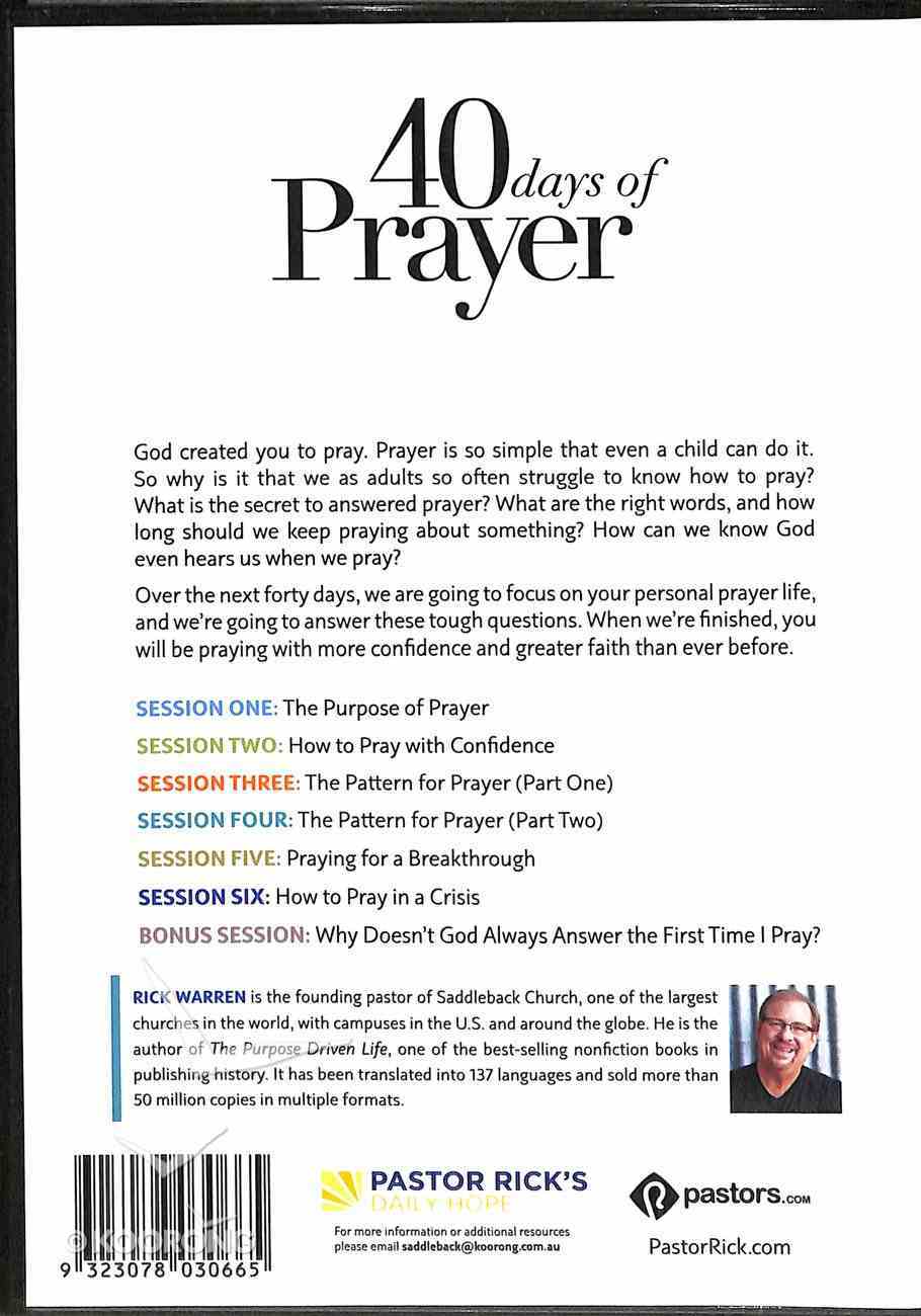 40 Days of Prayer (Small Group Teaching Dvd) DVD
