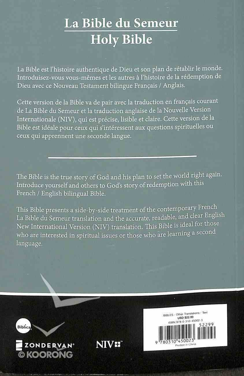 Semeur/Niv French/English Bilingual Bible (Black Letter Edition) Paperback