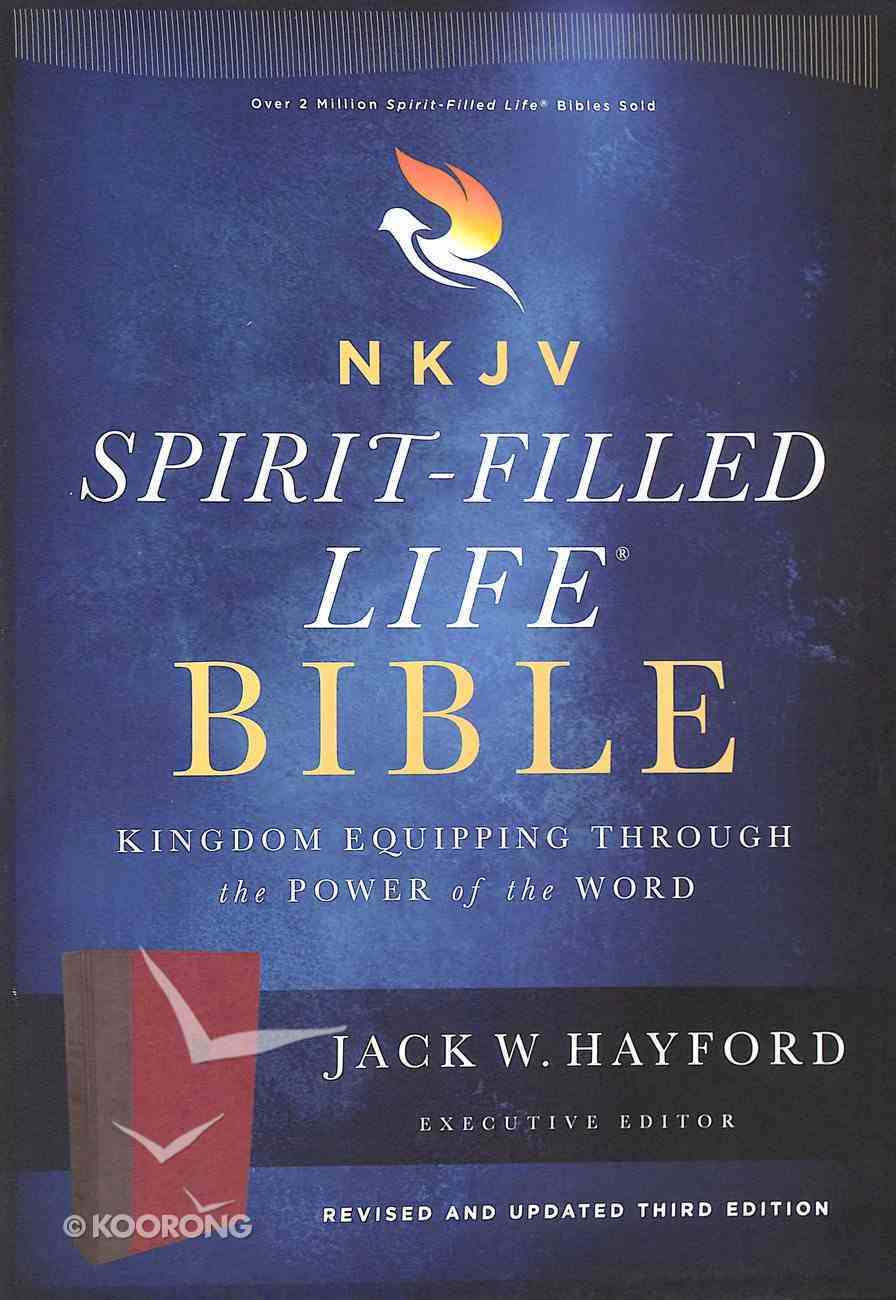 NKJV Spirit-Filled Life Bible Burgundy (Red Letter Edition) (Third Edition) Premium Imitation Leather