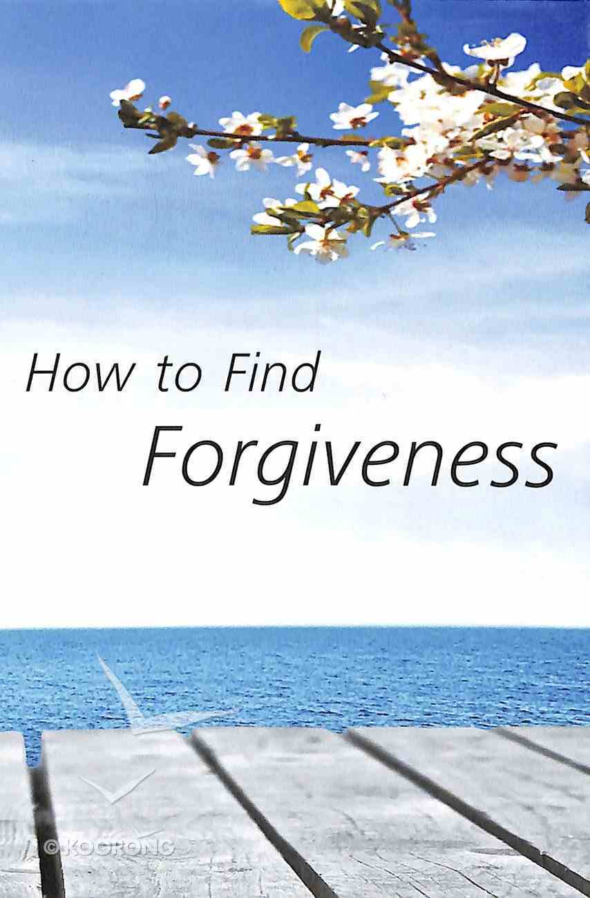 How to Find Forgiveness (Niv) Booklet