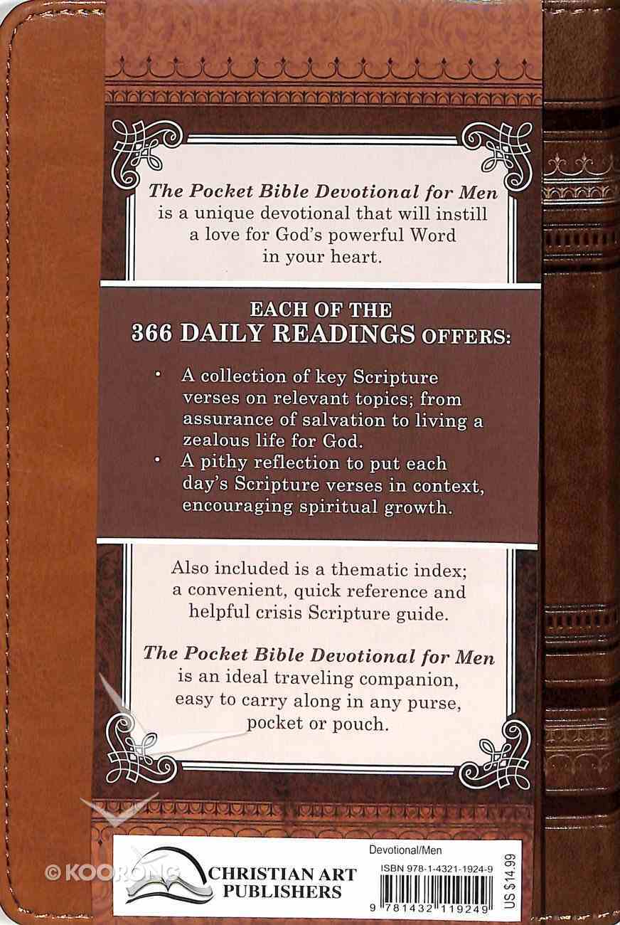Pocket Bible Devotional For Men 365 Daily Devotions Series Koorong