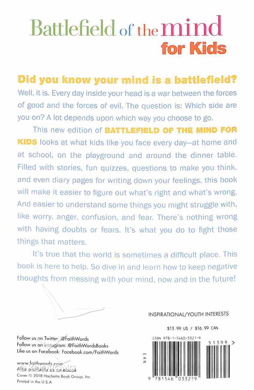 Battlefield of the Mind For Kids: Winning the Battle in Your Mind Paperback