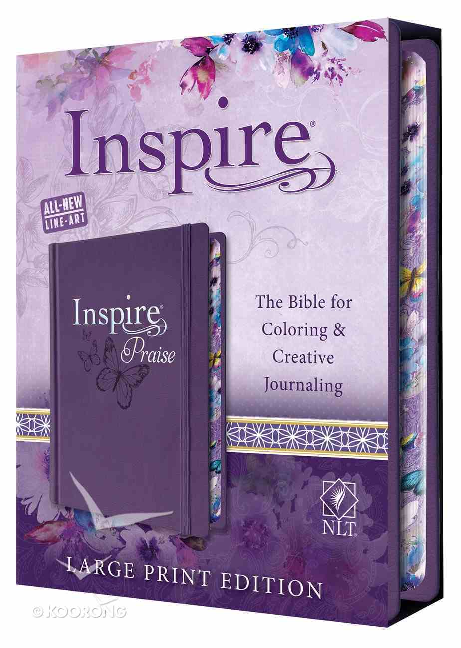 NLT Inspire Praise Bible Large Print (Black Letter Edition) Hardback