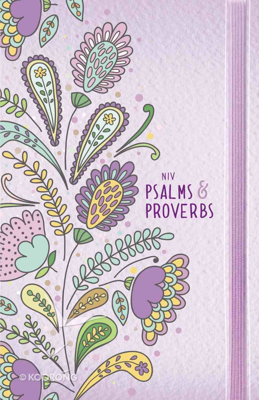 NIV Psalms and Proverbs Purple With Elastic Band Hardback