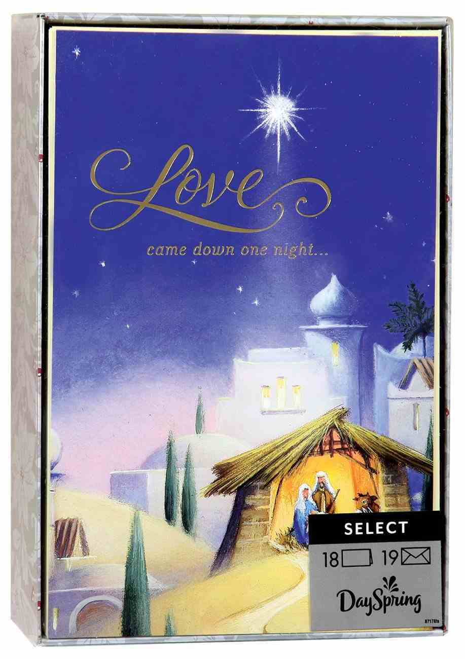 Christmas Boxed Cards: Love Came Down (John 3:16 Kjv) Box