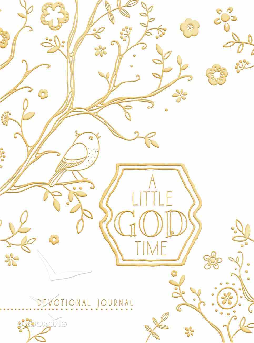 A Little God Time: A Devotional Journal (Gold/white) Hardback