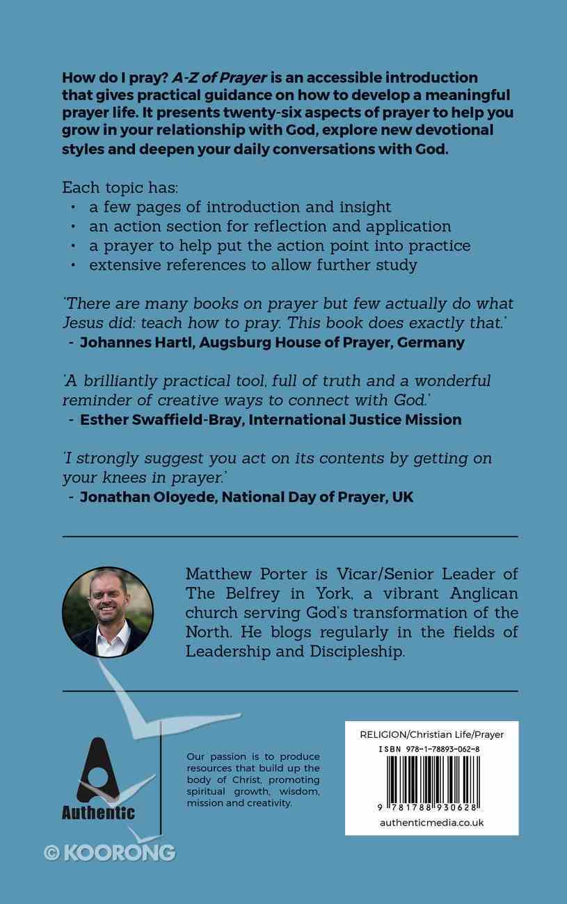 A-Z of Prayer: Building Strong Foundations For Daily Conversations With God Paperback