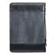 Bible Cover Large Classic, Be Strong & Courageous, Grey/Black Luxleather (Joshua 1: 9) Bible Cover - Thumbnail 1