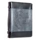 Bible Cover Large Classic, Be Strong & Courageous, Grey/Black Luxleather (Joshua 1: 9) Bible Cover - Thumbnail 3
