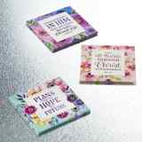 Magnet Set of 3: Plans For a Hope and Future, Floral (Various Scripture Verses) Novelty - Thumbnail 1