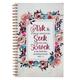 Notebook: Ask, Seek, Knock, Pink/Cream/Blue Floral Spiral - Thumbnail 0
