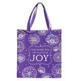 Tote Bag: God Bless You With Every Kind of Joy, Purple/White Soft Goods - Thumbnail 0