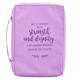Bible Cover Poly Canvas Medium: Strength & Dignity, Purple, Carry Handle Bible Cover - Thumbnail 0
