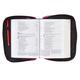 Bible Cover Poly Canvas Medium: Pray, Wait, Trust, Dark Pink, Carry Handle Bible Cover - Thumbnail 4