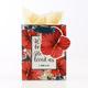 Gift Bag Small: We Love Because He First Loved Us, Navy/Red Flowers (1 John 4:19) Stationery - Thumbnail 0