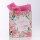 Gift Bag Medium: Hope & a Future, White/Pink Floral (Jer 29:11) Stationery - Thumbnail 2