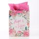 Gift Bag Medium: Hope & a Future, White/Pink Floral (Jer 29:11) Stationery - Thumbnail 0