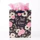 Gift Bag Medium: Be Still & Know, Navy/Pink/White Floral (Psalm 46:10) Stationery - Thumbnail 0
