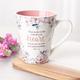 Ceramic Mug: Trust in the Lord, Pink Floral (Proverbs 3:5) (414ml) Homeware - Thumbnail 3