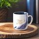 Ceramic Mug: Hope & a Future, Blue/White Marble/Gold Etching (Jer 29:11) (355ml) Homeware - Thumbnail 3