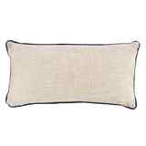 Oblong Pillow: Give It to God & Go to Sleep, Navy/Green/White Navy Edging Soft Goods - Thumbnail 1