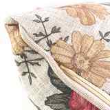 Oblong Pillow: Be Joyful in Hope....Pink/Red Floral Soft Goods - Thumbnail 2