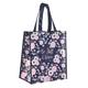 Non-Woven Tote Bag: Be Still & Know, Navy/Floral (Psalm 46:10) Soft Goods - Thumbnail 2