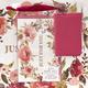 Gift Bag With Card: Just For You, Pink Floral Stationery - Thumbnail 1