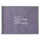 Guest Book: In Loving Memory, Crinkled Charcoal Fabric Over Hardback - Thumbnail 0