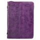 Bible Cover Trendy Large: Faith, Purple Pattern, Carry Handle, Luxleather Bible Cover - Thumbnail 0