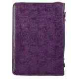 Bible Cover Trendy Medium: Faith, Purple Pattern, Carry Handle, Luxleather Bible Cover - Thumbnail 1