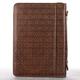 Bible Cover Classic Large: Trust Prov 3:5, Brown Luxleather Bible Cover - Thumbnail 1
