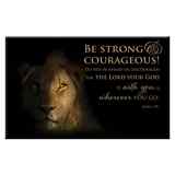 Magnet With a Message: Be Strong & Courageous... (Josh 1:9) Novelty - Thumbnail 0