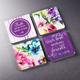 Magnetic Set of 4 Magnets: Seeds of Love (Purple/flowers) Novelty - Thumbnail 1