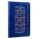Notebook: I Know the Plans With Elastic Band Closture Navy Imitation Leather Over Hardback - Thumbnail 3