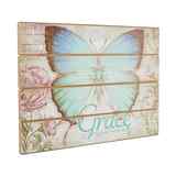 Wall Plaque: Grace Butterfly Blue/Green (Mdf) Plaque - Thumbnail 2