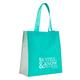 Tote Bag: Be Still and Know, Teal/White, Psalm 46:10 Soft Goods - Thumbnail 1