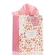 Gift Bag Medium Sing For Joy: Cherished Wishes (Pale Pink/orange/floral) Stationery - Thumbnail 2