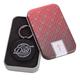 Metal Keyring in Tin: Best Dad Ever, Red Diamond Pattern Novelty - Thumbnail 4