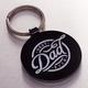 Metal Keyring in Tin: Best Dad Ever, Red Diamond Pattern Novelty - Thumbnail 3