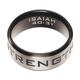 Mens Ring: Size 10, Strength Isaiah 40:31, Silver Outside/Black Carbon Inside Jewellery - Thumbnail 2