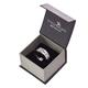 Mens Ring: Size 10, Strength Isaiah 40:31, Silver Outside/Black Carbon Inside Jewellery - Thumbnail 1
