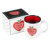 Ceramic Mug Teaching is a Work of Heart, White/Red/Black (384ml) (Teaching Is A Work Of Heart Series) Homeware - Thumbnail 2