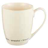 Ceramic Mug Thankful, Grateful, Blessed, Cream (325ml) (Thankful Grateful Blessed Series) Homeware - Thumbnail 0