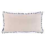 Oblong Pillow: Blessed Beyond Measure, Cream/Blue (Blessed Beyond Measure Collection) Homeware - Thumbnail 1