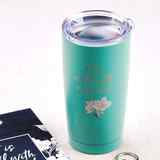 Stainless Steel Mug : It is Well, Teal (591ml) (It Is Well Collection) Homeware - Thumbnail 1