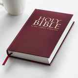 KJV One Year Reading Plan Bible Burgundy Red Letter Edition Hardback - Thumbnail 4