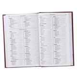 KJV One Year Reading Plan Bible Burgundy Red Letter Edition Hardback - Thumbnail 6