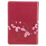 KJV Trendy Pocket Edition Pink Red Letter Edition Imitation Leather - Thumbnail 2